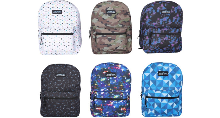16" Arctic Star Classic Assorted Print Backpacks