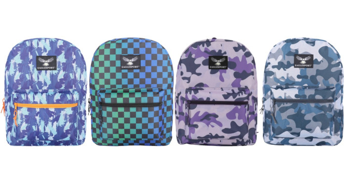 16" Eaglesport Assorted Print Backpacks