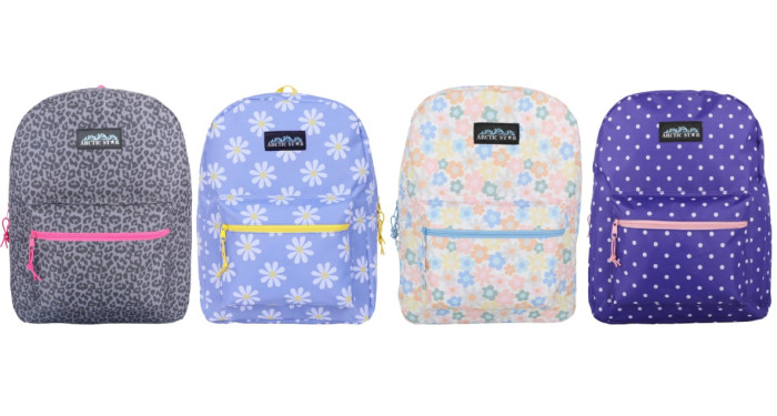 16" Arctic Star Assorted Print Backpacks