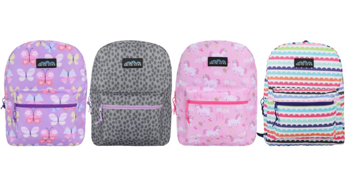 16" Arctic Star Assorted Print Backpacks