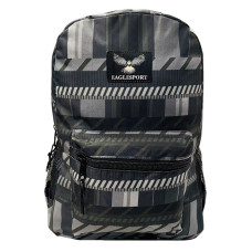 16" Gray Stripes Designer Print - Case of 24 Backpacks