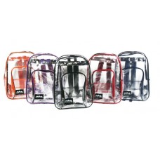 17-Inch Clear Backpacks - Wholesale Case of 24 