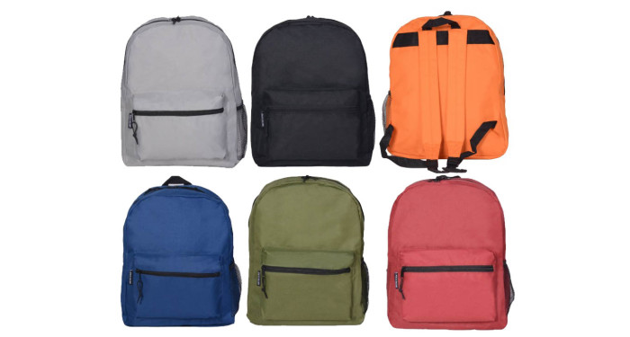 17 " Solid Color Backpacks - Case Of 24