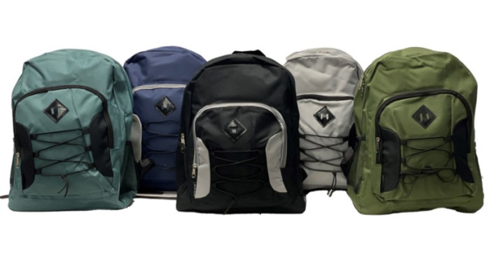 15.75" Bungee‑Corded Backpack – Large Front Pocket 