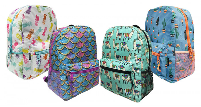 17" ARCTIC STAR Backpacks in 4 Girl Prints - Case of 24 Bookbags