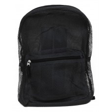 24 Bulk 17" Mesh Backpacks Black 