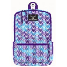16" Blue/Purple Geo Designer Print - Case of 24 Backpacks