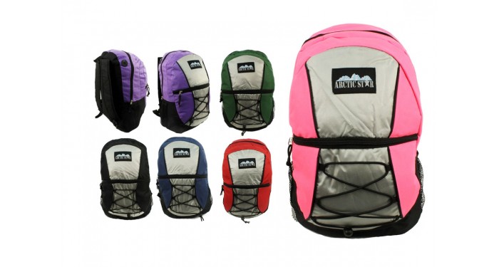 17" ARCTIC STAR Bungee Corded Backpacks - 6 Colors 