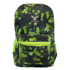 Wholesale 18 Inch Printed Backpacks - Green Laser 
