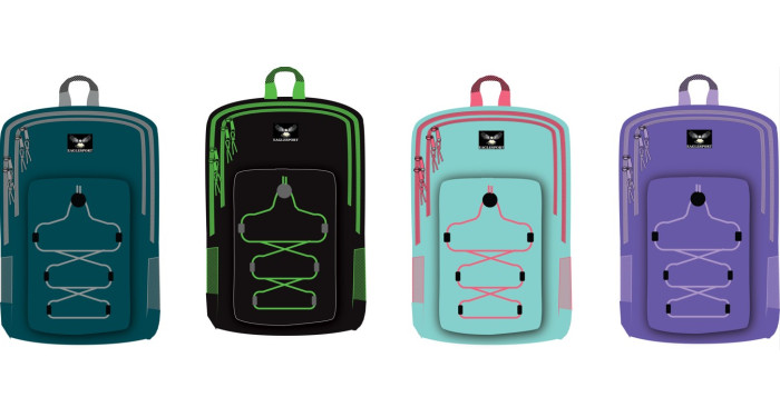 19" Backpack with Bungee Corded Front 