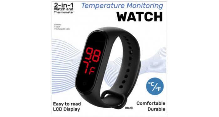 Wristwatch & Skin Thermometer