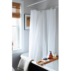 70" X 72" Victoria Classics Shower Curtain with metal hooks