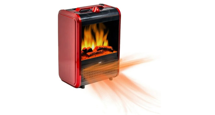 EZ‑Heat 1,200‑Watt Mini Fireplace Space Heater