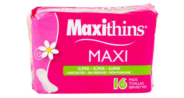 Maxithins Maxi Super Pads 16 ct. 