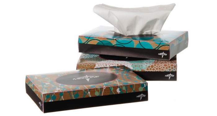 Medline Standard Facial Tissues – 2‑Ply – 40 Sheets