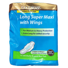 Long Super Maxi w/ Wings 16 ct. 