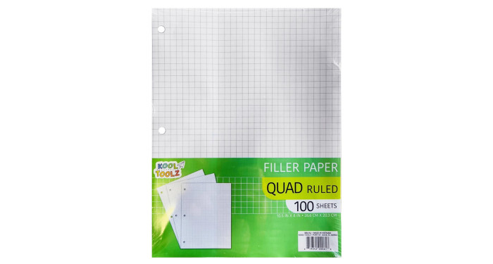 Quad Ruled Graph Paper 100 Sheets