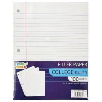 College Ruled Filler Paper - 100 Sheets