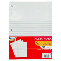 Wide Ruled Filler Paper - 100 Sheets