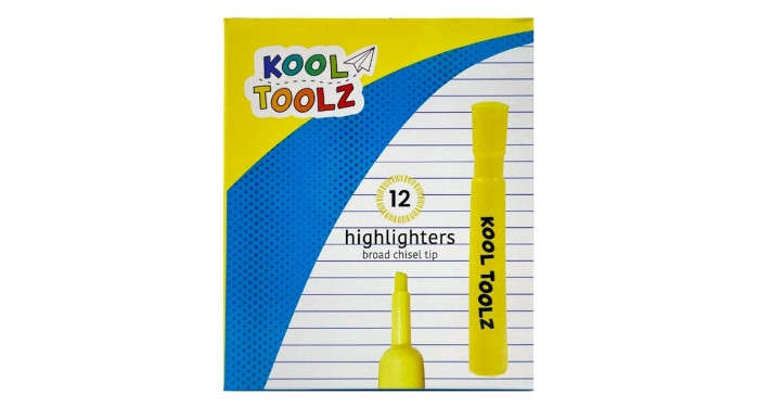 KOOL TOOLZ Bulk Yellow Highlighters 