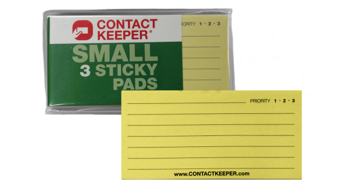 Contact Keeper 3 Pack Small Sticky Pads