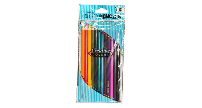 Creative Colors Coloring Pencils 12‑Count – Case Pack 48