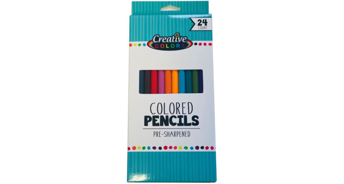 Creative Colors Coloring Pencils 24‑Count – Case Pack 48