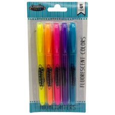 5 ct. Pen Style Assorted Highlighters - Chisel Tip