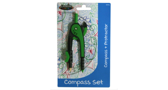 Safety Compass & Protractor Set
