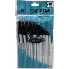 Medium Point Stick Pens 10ct. Black