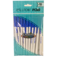 Medium Point Stick Pens 10ct. Red