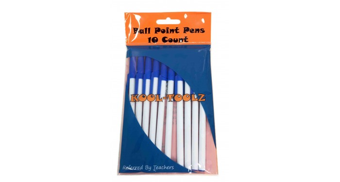 Medium Point Stick Pens Blue 10ct.