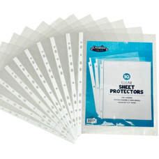 Creative Colors Lightweight Sheet Protectors 10‑Pack – Non‑Glare – Case Pack 48