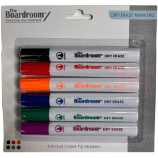 Creative Colors Dry Erase Broad Tip Markers 6ct.