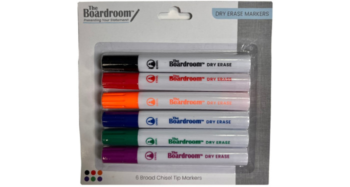 Creative Colors Dry Erase Broad Tip Markers 6ct.