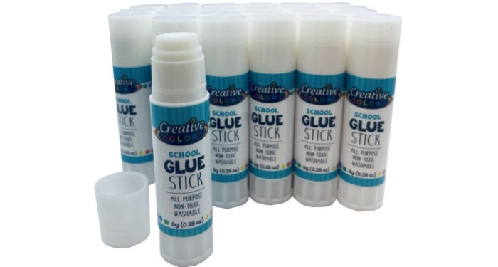 CREATIVE COLORS Glue Sticks - Bulk Case of 500