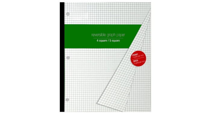 Reversible Graph Paper 80-Sheet Notebook – Case Pack 24