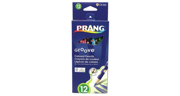 12 Ct Prang Triangular Grip Colored Pencils