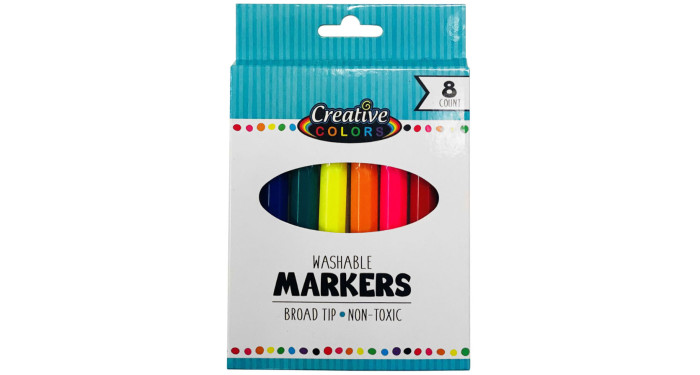 CREATIVE COLORS Washable Markers 8ct.