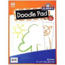 Elmer’s Doodle Pad – 40 Sheets, 9" x 12" – Bulk Case Pack 20