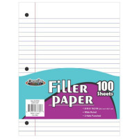 Wide Ruled Filler Paper - 100 Sheets