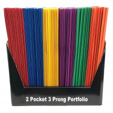 Two Pocket Paper Folders w/ Prongs 