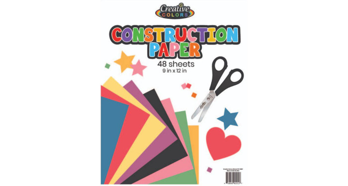 Construction Paper - 48 Sheets