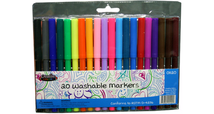 Fine Tip Washable Markers 