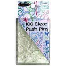 Clear Push Pins 100 ct.