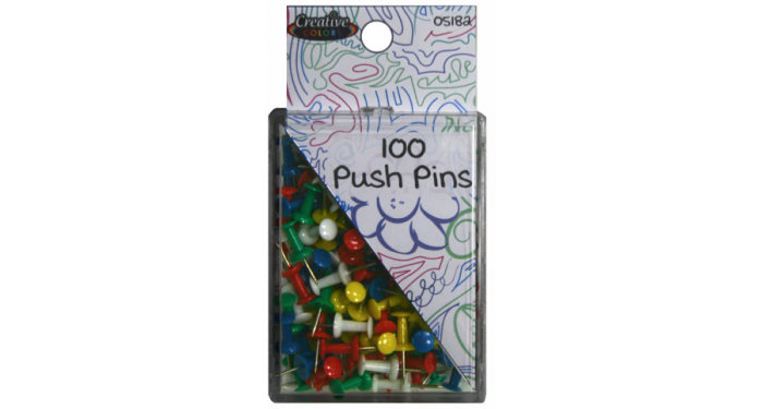 Color Push Pins 100 ct.
