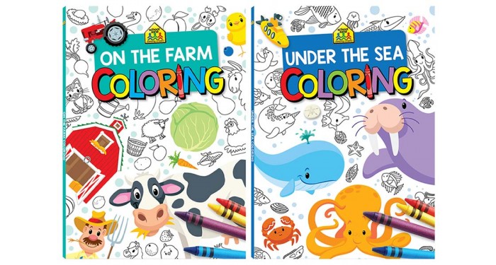 The Farm & Under The Sea Coloring Books
