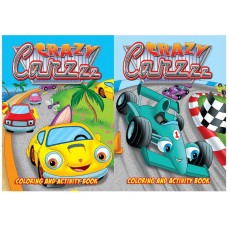 Crazy Cars Color & Activity Book
