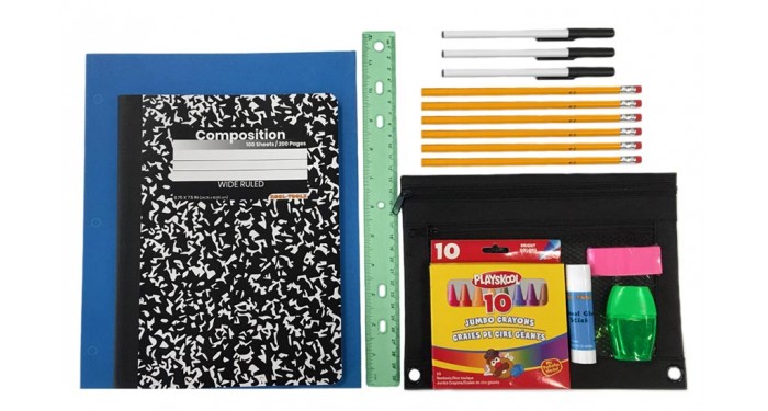 27 Pc. Wholesale Universal School Supply Kits