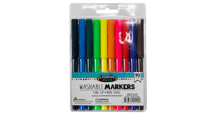 CREATIVE COLORS Washable Markers 10ct. Fine Tip